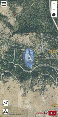 Jette Lake depth contour Map - i-Boating App - Satellite
