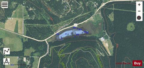 Spencer Lake depth contour Map - i-Boating App - Satellite
