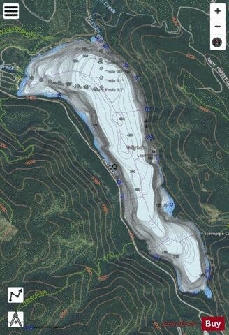 Tally Lake depth contour Map - i-Boating App - Satellite