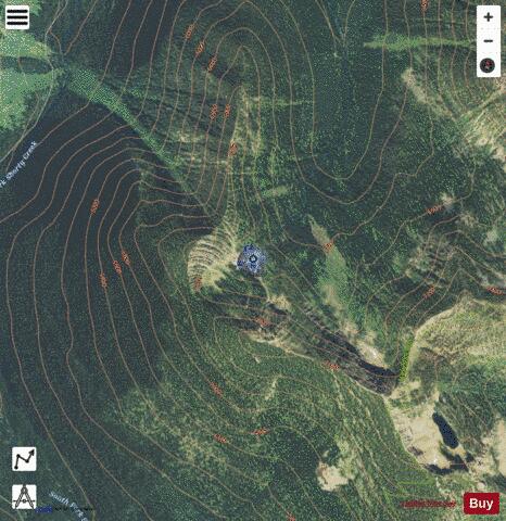 Stoney Basin Lake depth contour Map - i-Boating App - Satellite