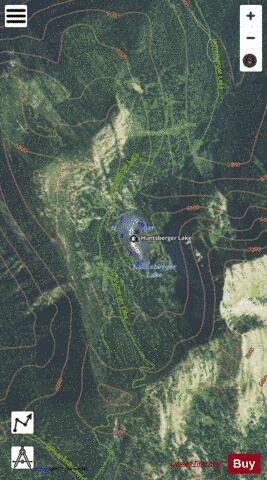 Huntsberger Lake depth contour Map - i-Boating App - Satellite