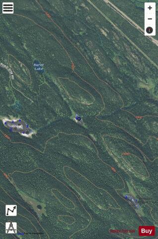 Little Fire Lake depth contour Map - i-Boating App - Satellite