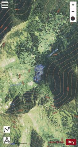 Crater Lake depth contour Map - i-Boating App - Satellite