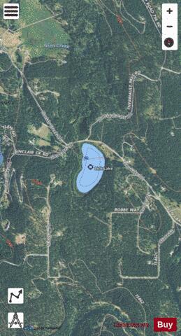 Lick Lake depth contour Map - i-Boating App - Satellite