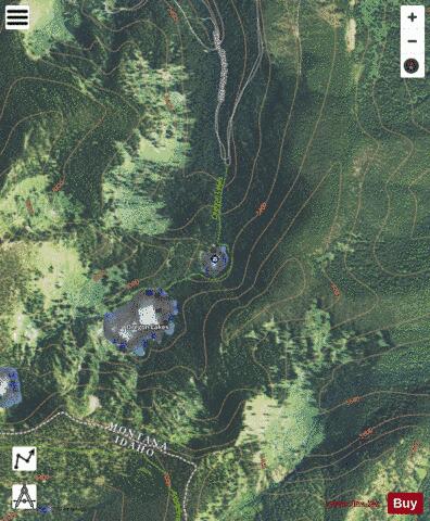 Oregon Lake, Lower depth contour Map - i-Boating App - Satellite