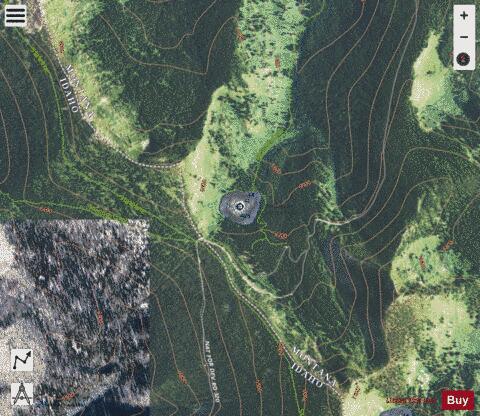 Missoula Lake depth contour Map - i-Boating App - Satellite
