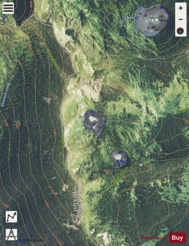 Bonanza Lake, Upper depth contour Map - i-Boating App - Satellite