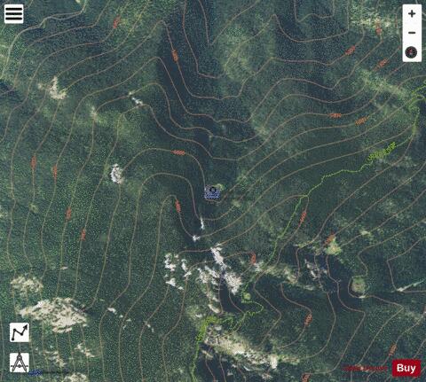 Gold Lake depth contour Map - i-Boating App - Satellite
