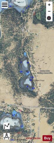 Moran Lake depth contour Map - i-Boating App - Satellite