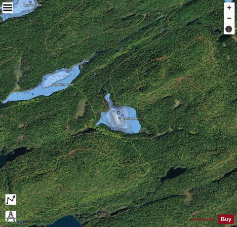 Chub Lake depth contour Map - i-Boating App - Satellite