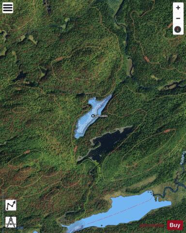 Gull Lakes depth contour Map - i-Boating App - Satellite