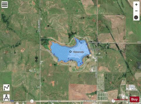 Dave Boyer Lake depth contour Map - i-Boating App - Satellite