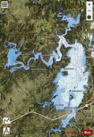 Bridgeport depth contour Map - i-Boating App - Satellite