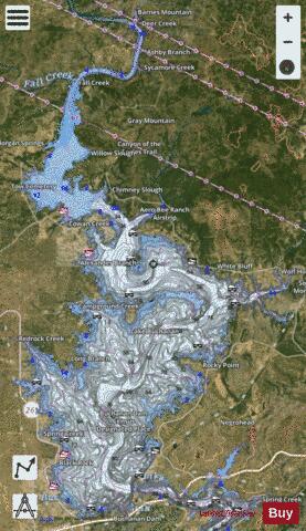 Buchanan depth contour Map - i-Boating App - Satellite