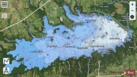 JimChapman depth contour Map - i-Boating App - Satellite