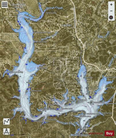 Medina depth contour Map - i-Boating App - Satellite
