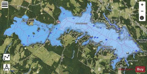 Murvaul depth contour Map - i-Boating App - Satellite