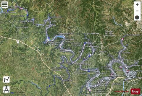 Travis depth contour Map - i-Boating App - Satellite