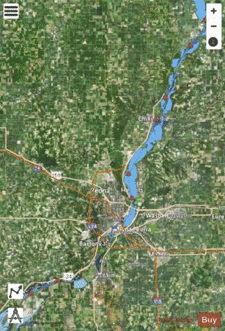 Illinois River mile 137 to mile 199 Marine Chart - Nautical Charts App - Satellite
