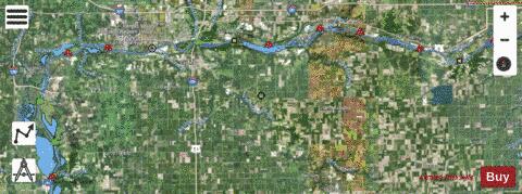 Illinois River mile 199 to mile 257 Marine Chart - Nautical Charts App - Satellite