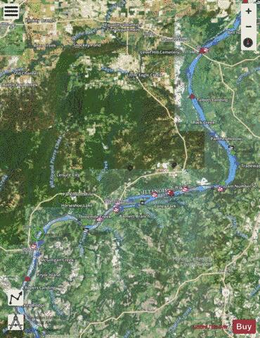 Ohio River mile 852 to mile 912 Marine Chart - Nautical Charts App - Satellite