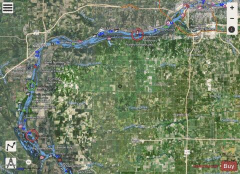Upper Mississippi River mile 432 to mile 480 Marine Chart - Nautical Charts App - Satellite
