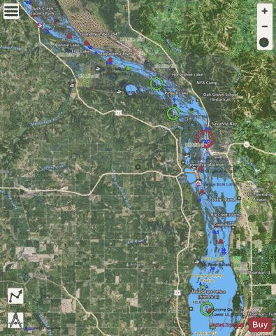 Upper Mississippi River mile 526 to mile 553 Marine Chart - Nautical Charts App - Satellite