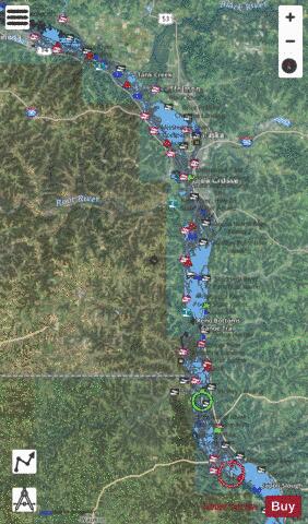 Upper Mississippi River mile 660 to mile 723 Marine Chart - Nautical Charts App - Satellite