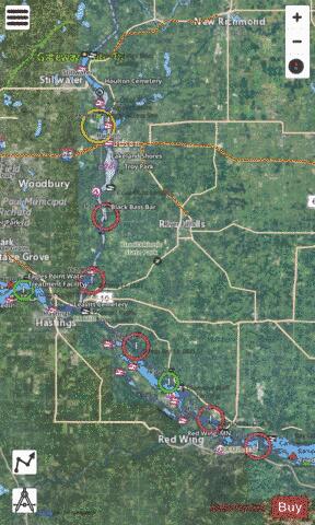 Upper Mississippi River mile 785 to mile 819 Marine Chart - Nautical Charts App - Satellite