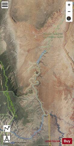 Colorado River Little Colorado - Tanner Rapids depth contour Map - i-Boating App - Satellite