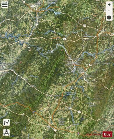 Conemaugh River depth contour Map - i-Boating App - Satellite