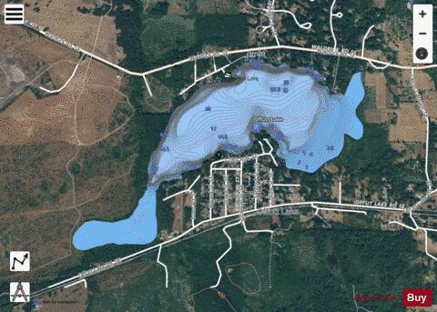 Offutt Lake depth contour Map - i-Boating App - Satellite