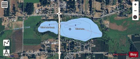 Wiser Lake depth contour Map - i-Boating App - Satellite