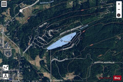 Toad Lake depth contour Map - i-Boating App - Satellite