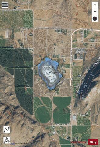 Aeneas Lake depth contour Map - i-Boating App - Satellite