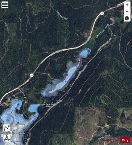 Lake Heritage depth contour Map - i-Boating App - Satellite