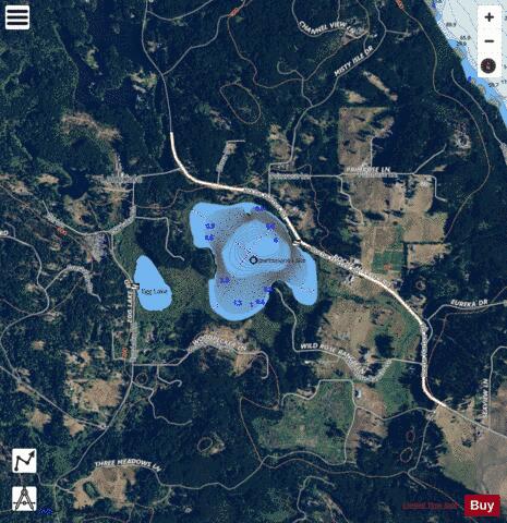 Sportsmans Lake depth contour Map - i-Boating App - Satellite