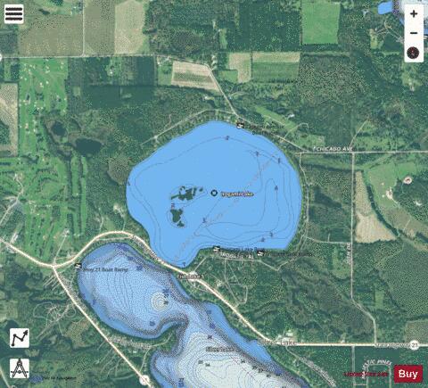 Irogami Lake depth contour Map - i-Boating App - Satellite