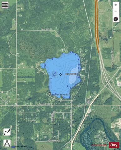 Lake Pesobic depth contour Map - i-Boating App - Satellite