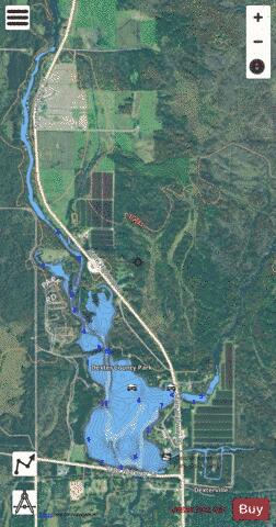Lake Dexter 210 depth contour Map - i-Boating App - Satellite