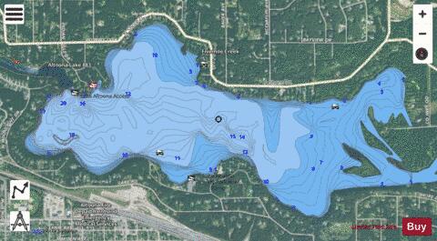 Altoona Lake depth contour Map - i-Boating App - Satellite