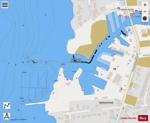 MASKINONGE RIVER ENTRANCE/ENTR�E DE LA MASKINONGE Marine Chart - Nautical Charts App - Streets