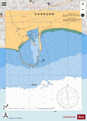 COBOURG HARBOUR Marine Chart - Nautical Charts App - Streets