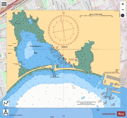 FRENCHMAN'S BAY Marine Chart - Nautical Charts App - Streets