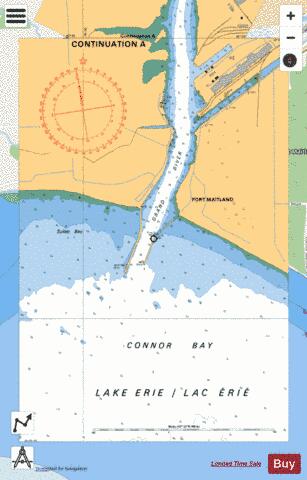 PORT MAITLAND TO/� DUNNVILLE - CONTINUATION A Marine Chart - Nautical Charts App - Streets
