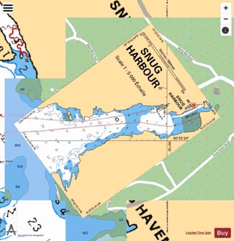 SNUG HARBOUR Marine Chart - Nautical Charts App - Streets