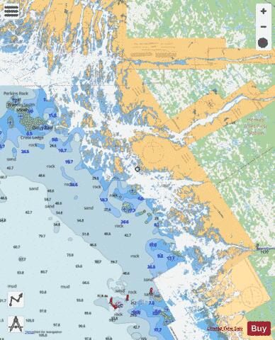 BYNG INLET TO/� KEY HARBOUR Marine Chart - Nautical Charts App - Streets