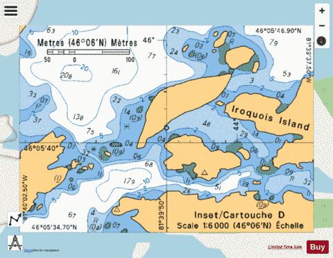 INSET/CARTOUCHE D Marine Chart - Nautical Charts App - Streets