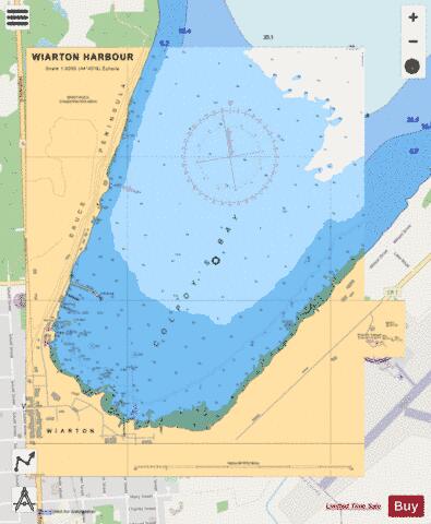 WIARTON HARBOUR Marine Chart - Nautical Charts App - Streets