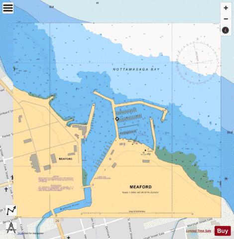 MEAFORD Marine Chart - Nautical Charts App - Streets